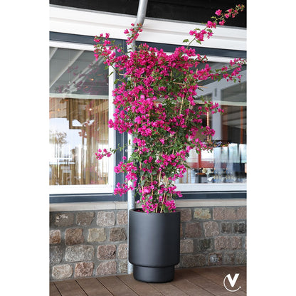 Zwarte fiberstone plantenpot Almstok