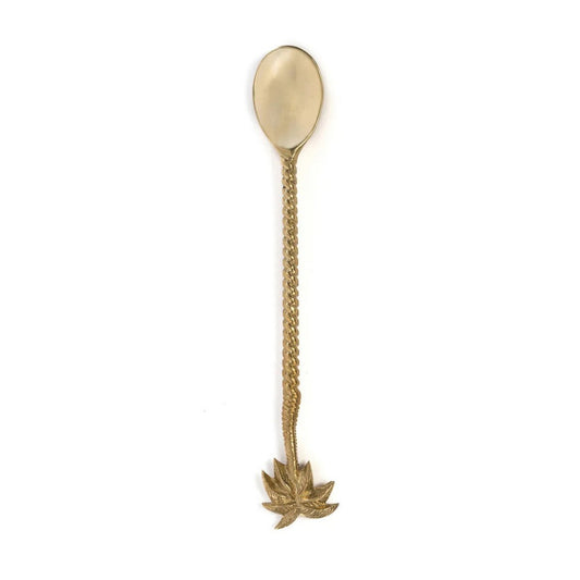 Lange lepel goud met palmboom