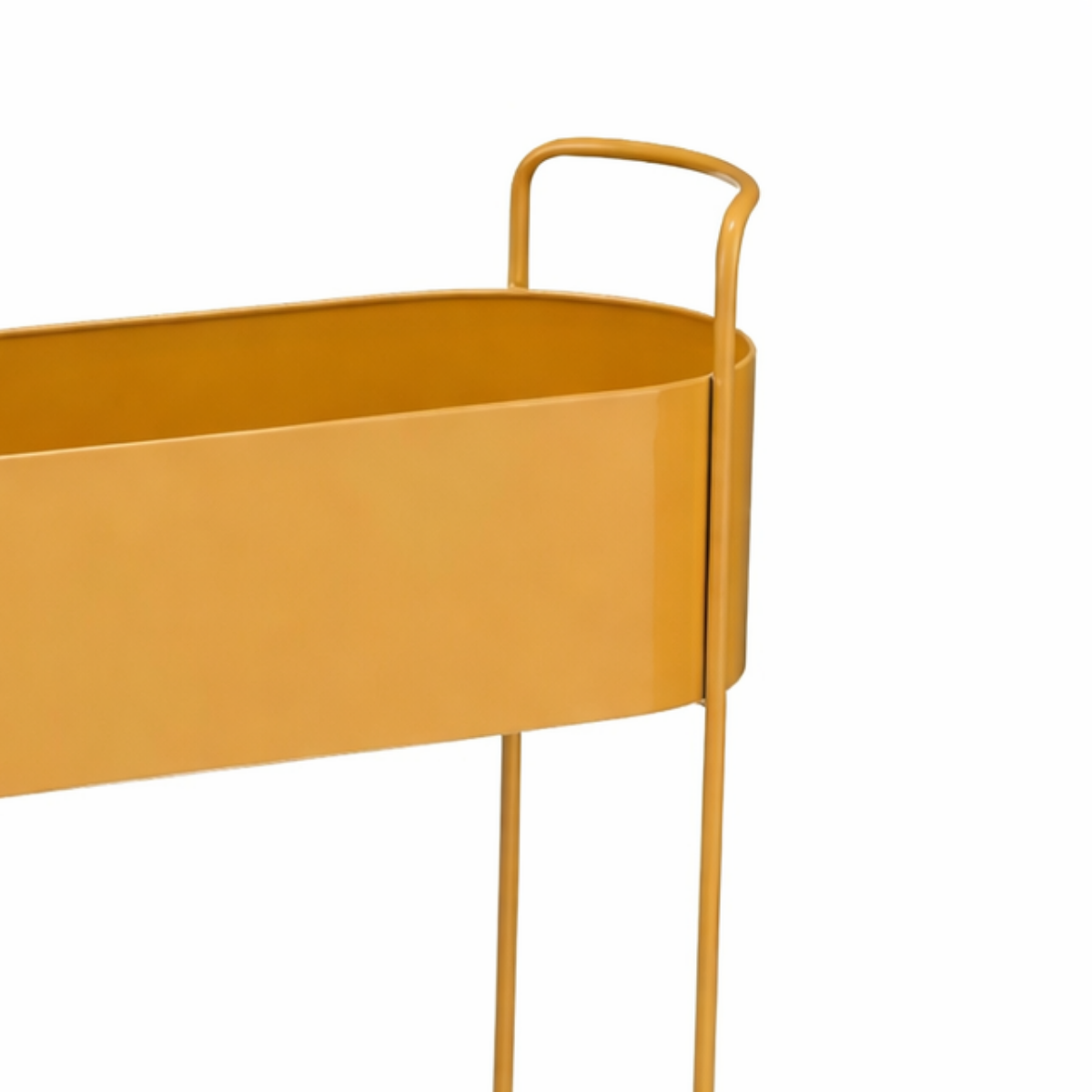 Plantenstandaard geel met pot Moritz