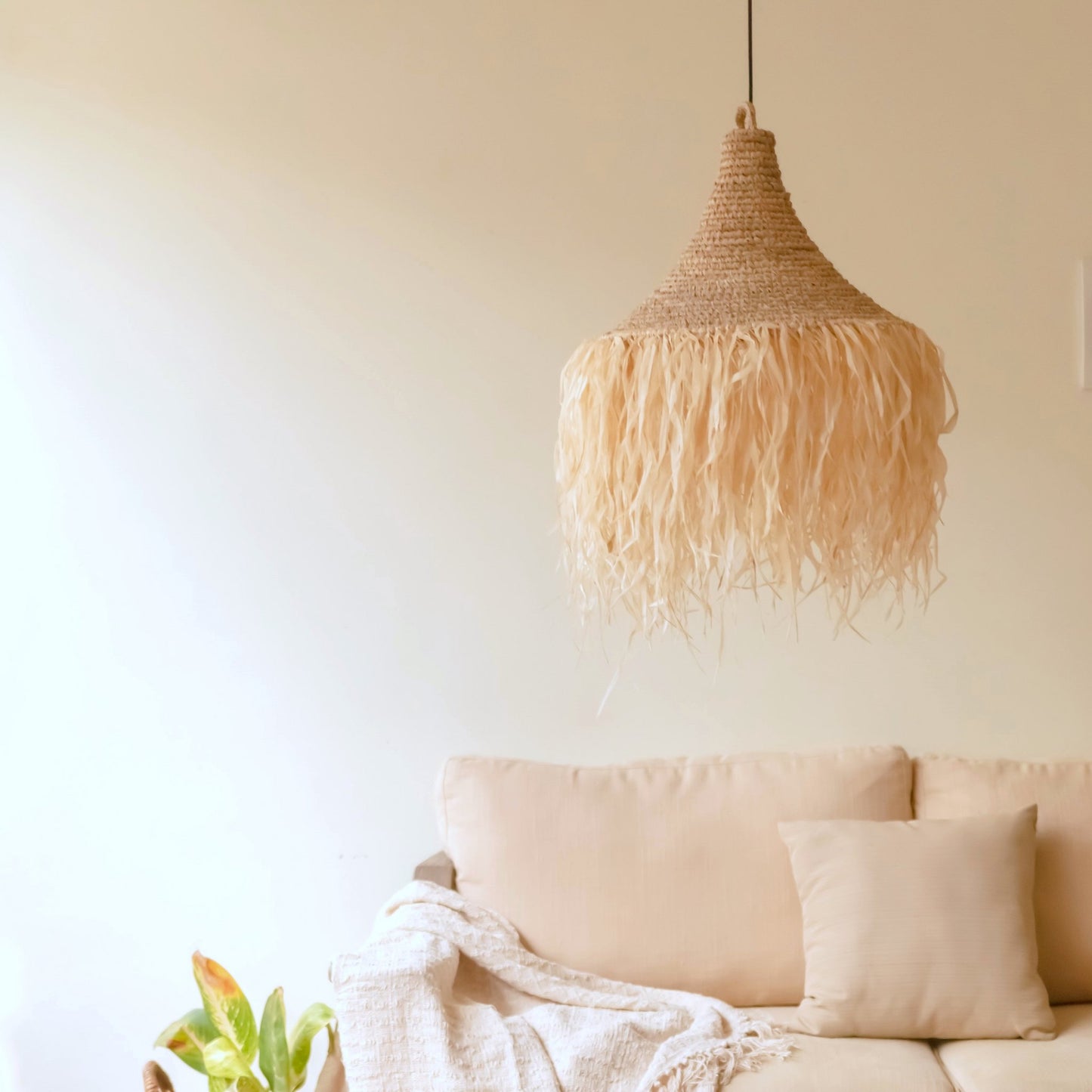 Raffia hanglamp Rumbai