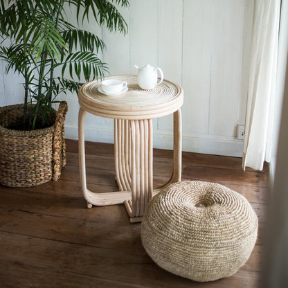Raffia poef Telu