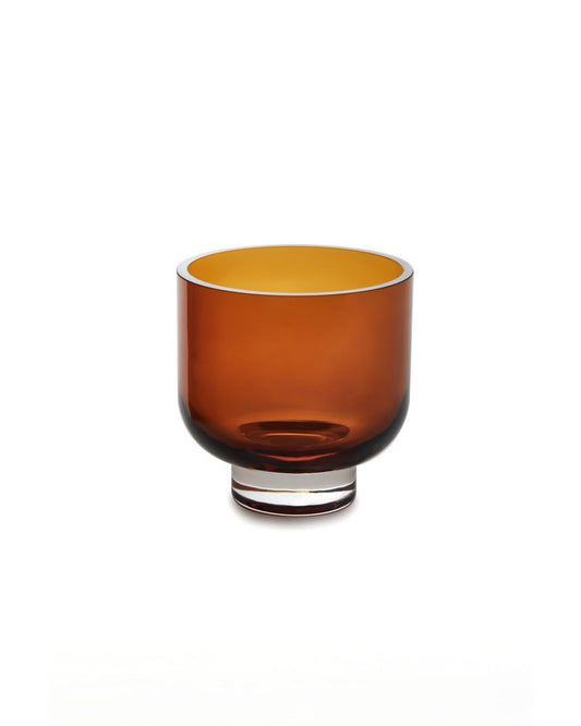 Productfoto oranje glazen schaal Omaha