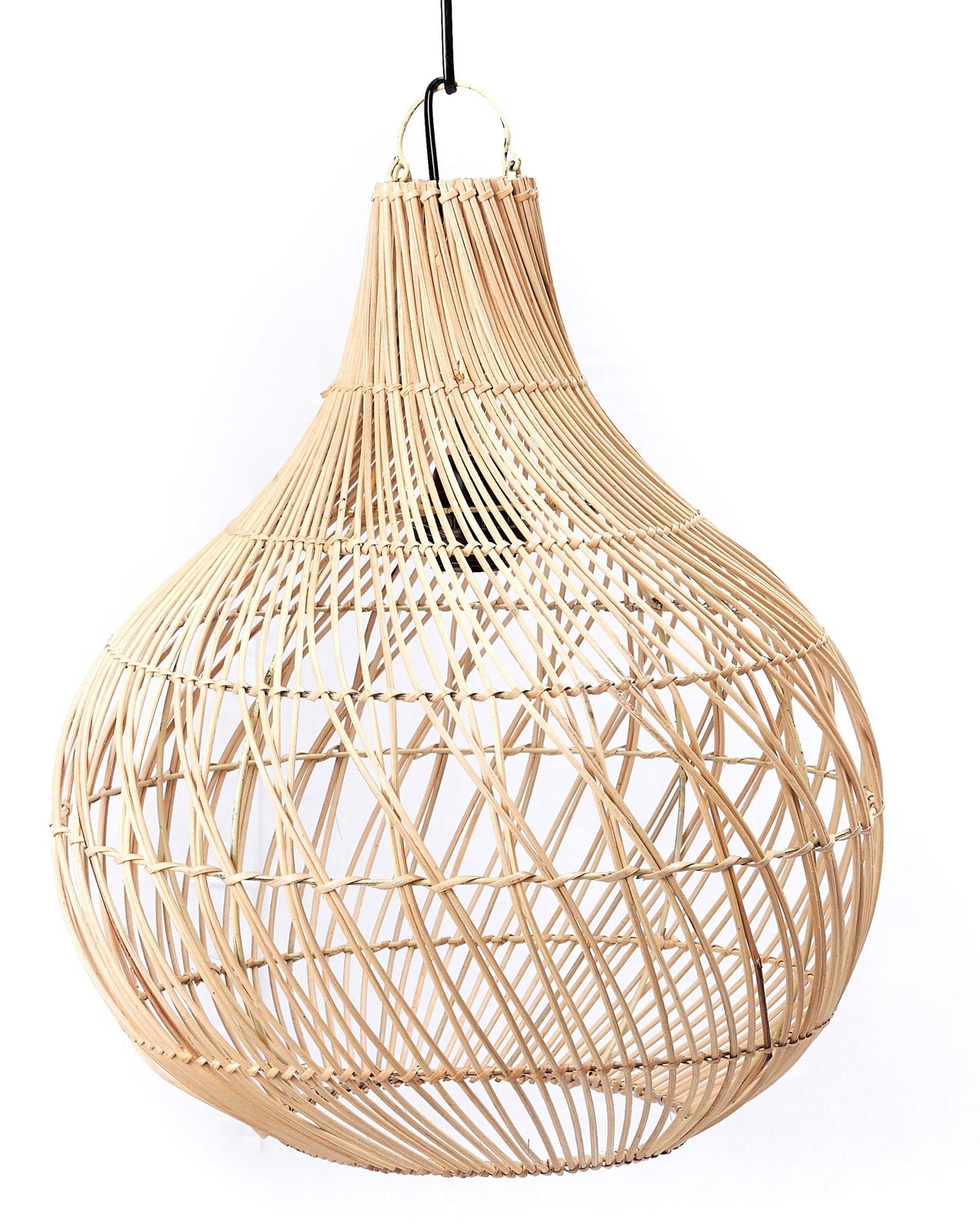 Productfoto Rotan hanglamp Kenari op wit achtergrond