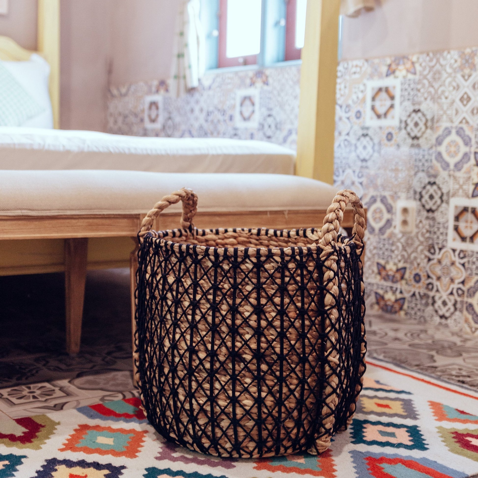 Sfeerfoto Geweven mand Praya