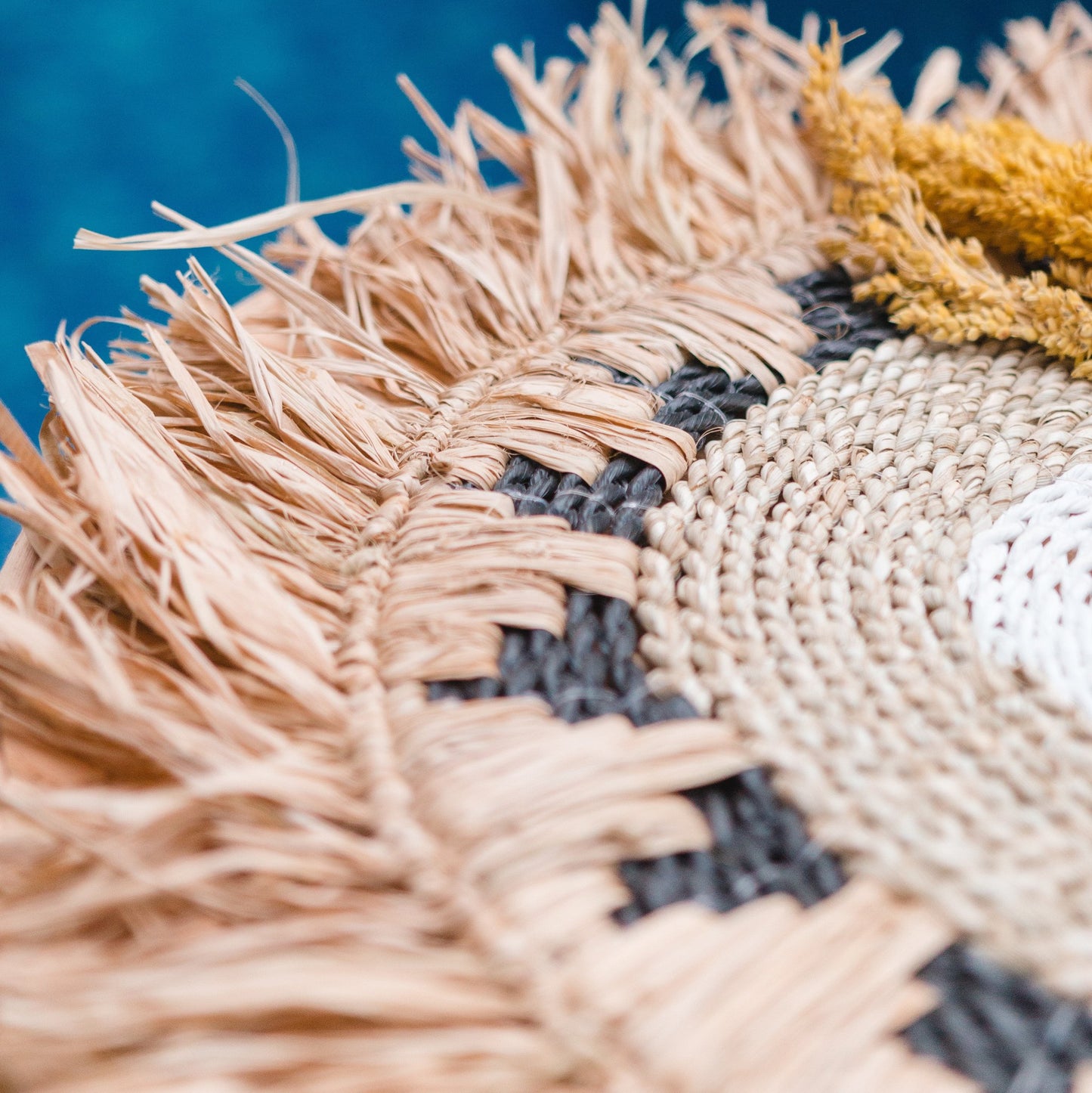 Sfeerfoto Geweven placemat Pagu closeup detail