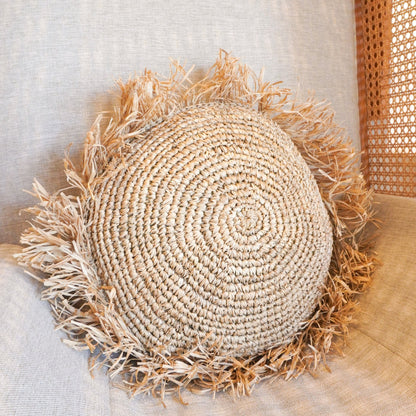 Sfeerfoto Raffia kussen Tarakan