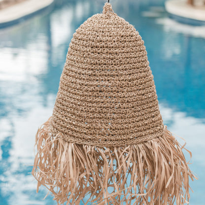 Sfeerfoto Raffia lampenkap Kalima
