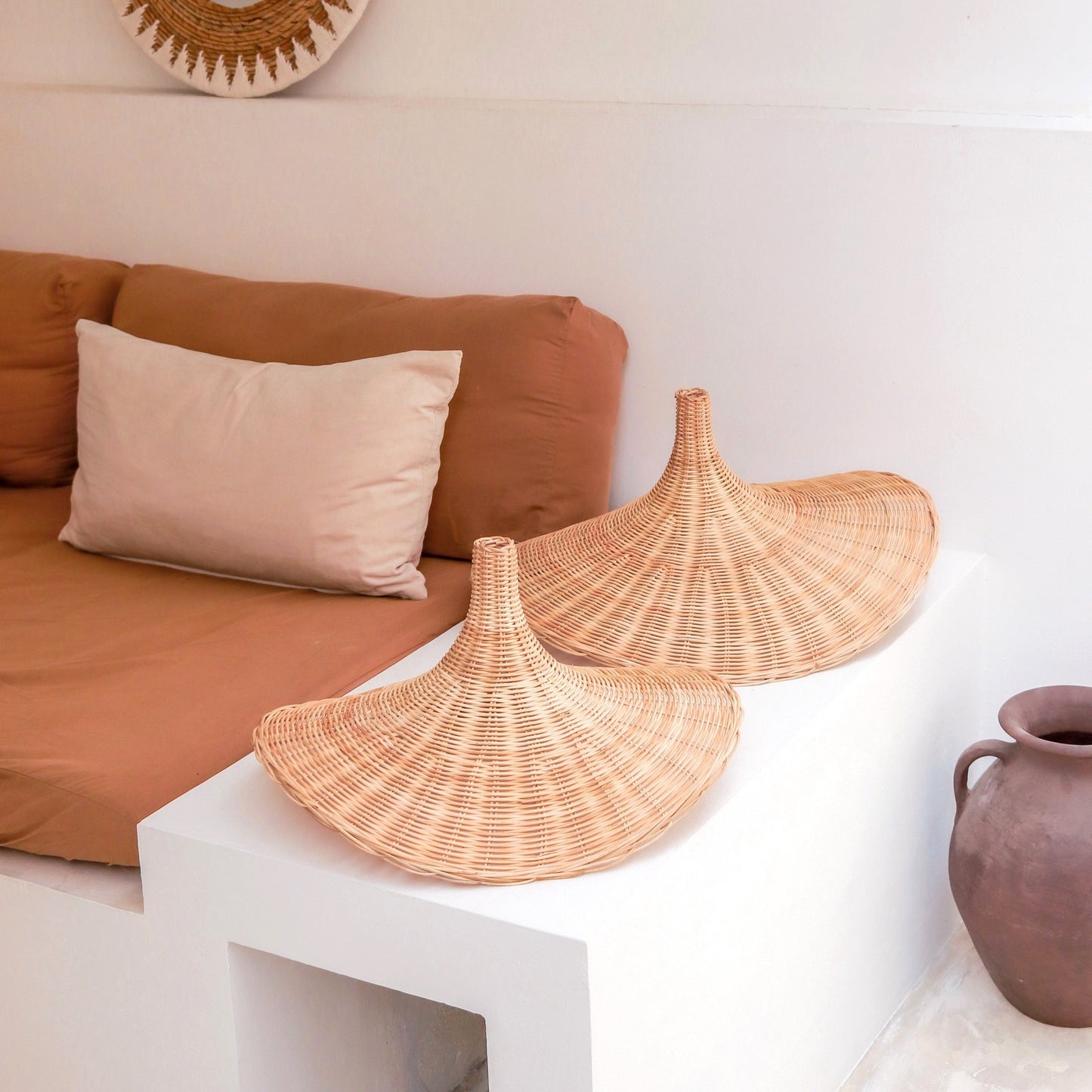 Sfeerfoto Rotan lampenkap Sayan