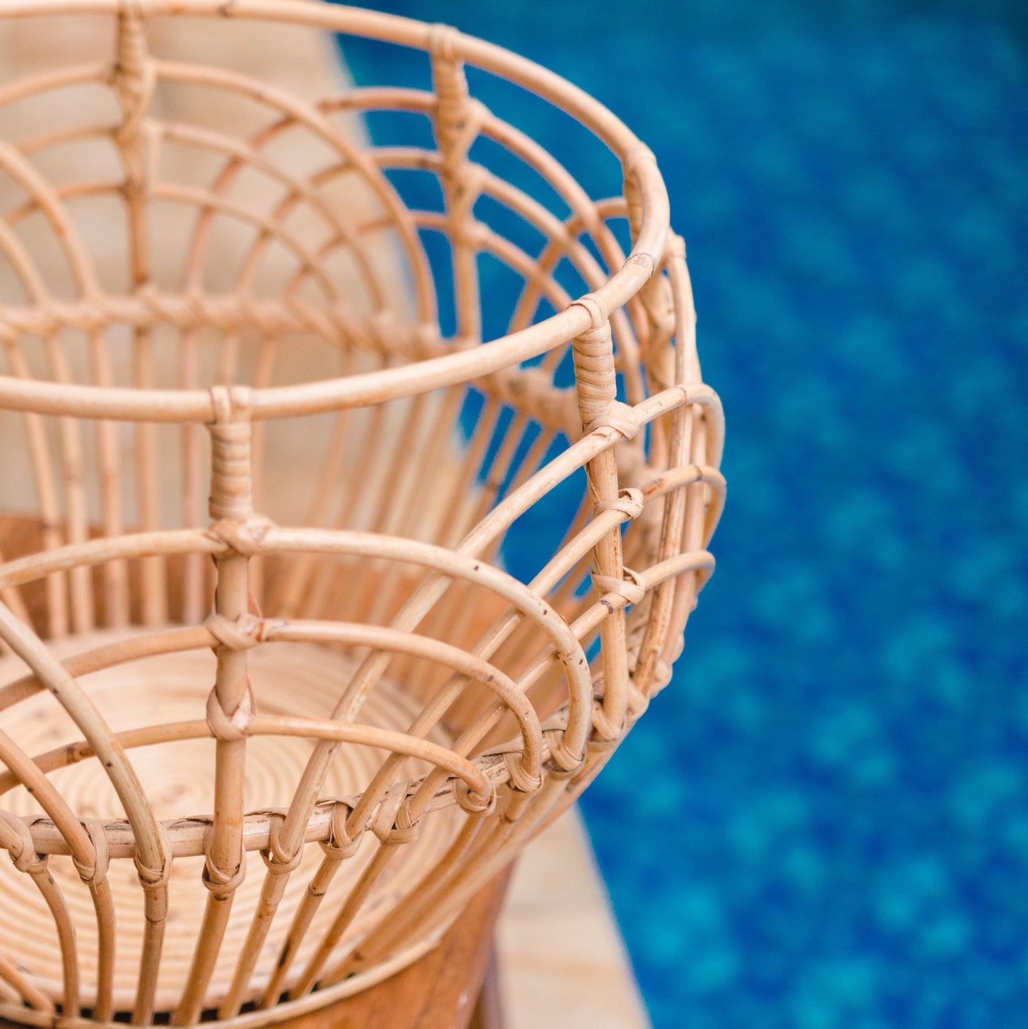 Sfeerfoto Rotan mand Rahina closeup detail