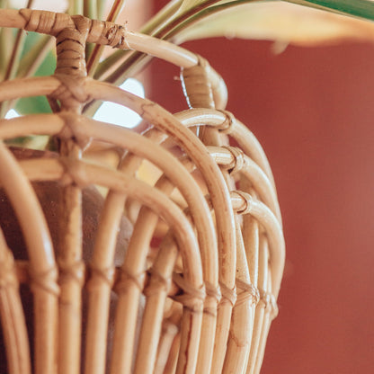 Sfeerfoto Rotan mand Rahina closeup detail