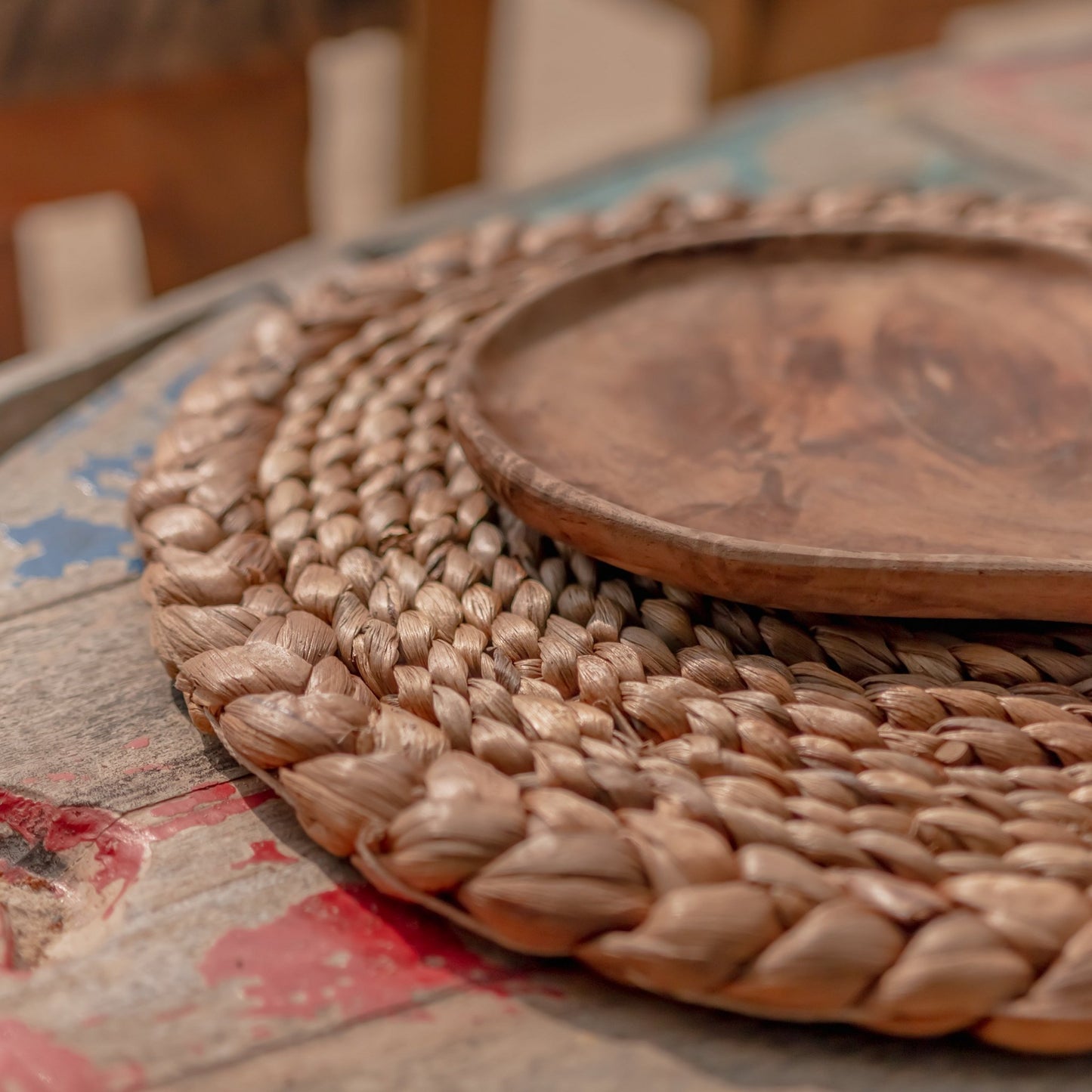 Sfeerfoto Waterhyacint placemats Pandawa closeup detail