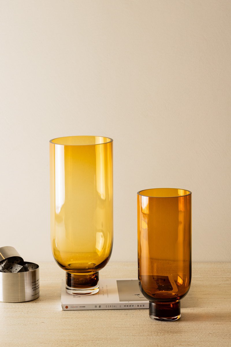 Sfeerfoto omaha oranje glazen vazen 2