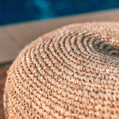Raffia poef Telu