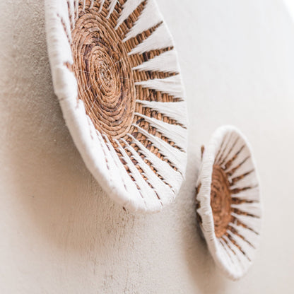 Boho wanddecoratie of decoratie schaal van bananenblad Madala