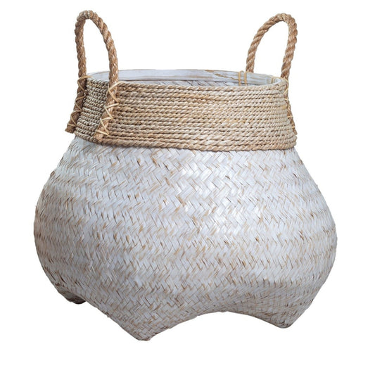 Witte Ibiza stijl Mand BENOA