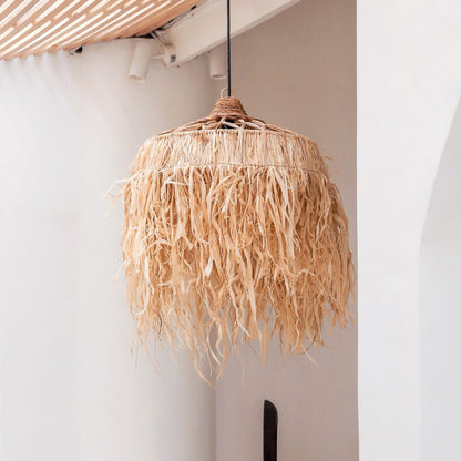 Raffia hanglamp Kawi